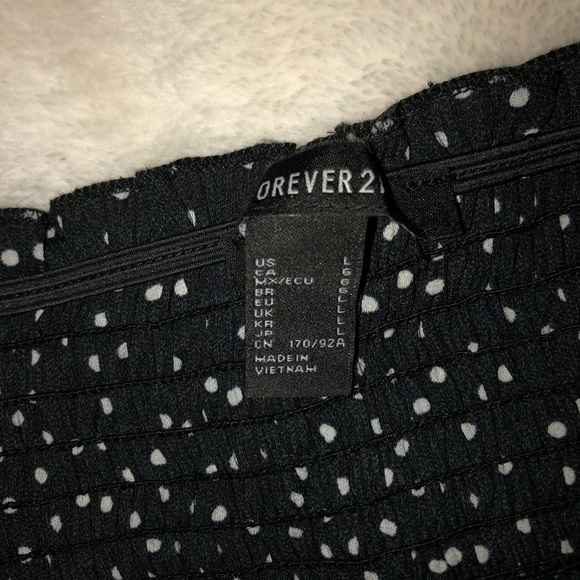 Forever 21 Polka Dot Cropped Blouse - Picture 4 of 5